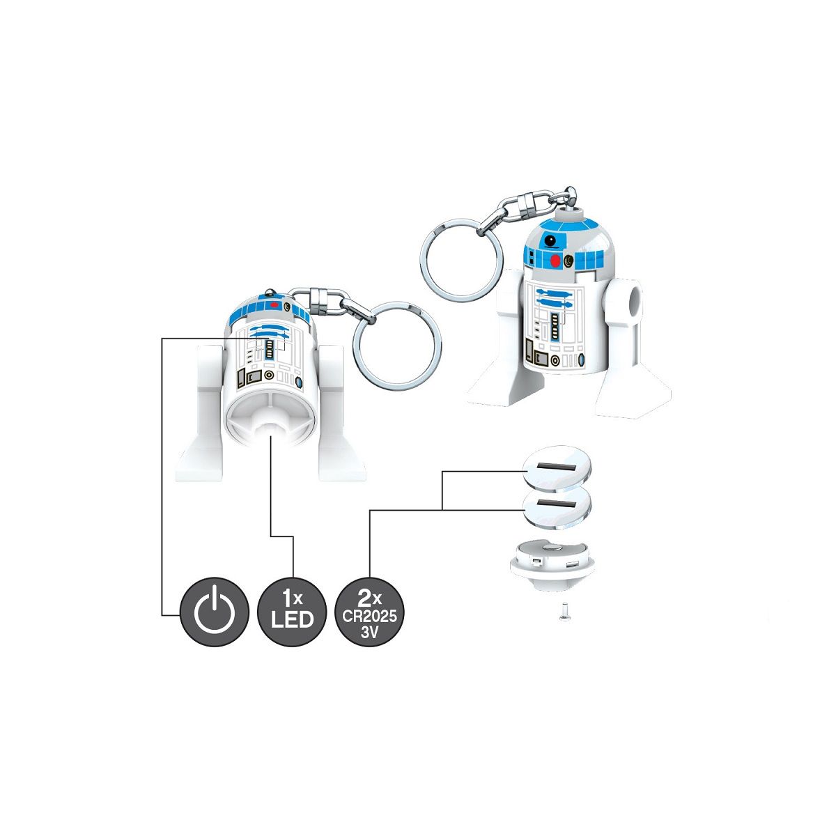 LEGO Porte clé lampe R2D2 Lego Star Wars