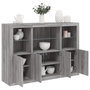 Voir la diapositive 1 : VIDAXL Buffets avec lumieres LED 3 pcs sonoma gris bois d'ingenierie