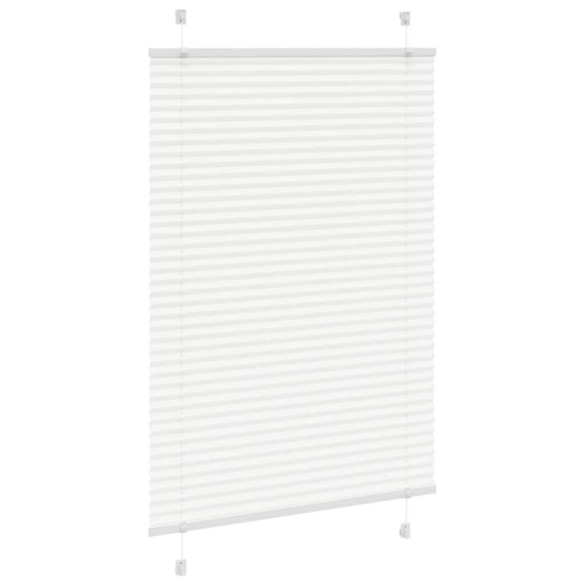 VIDAXL Store plisse blanc 85x100 cm largeur du tissu 84,4 cm polyester