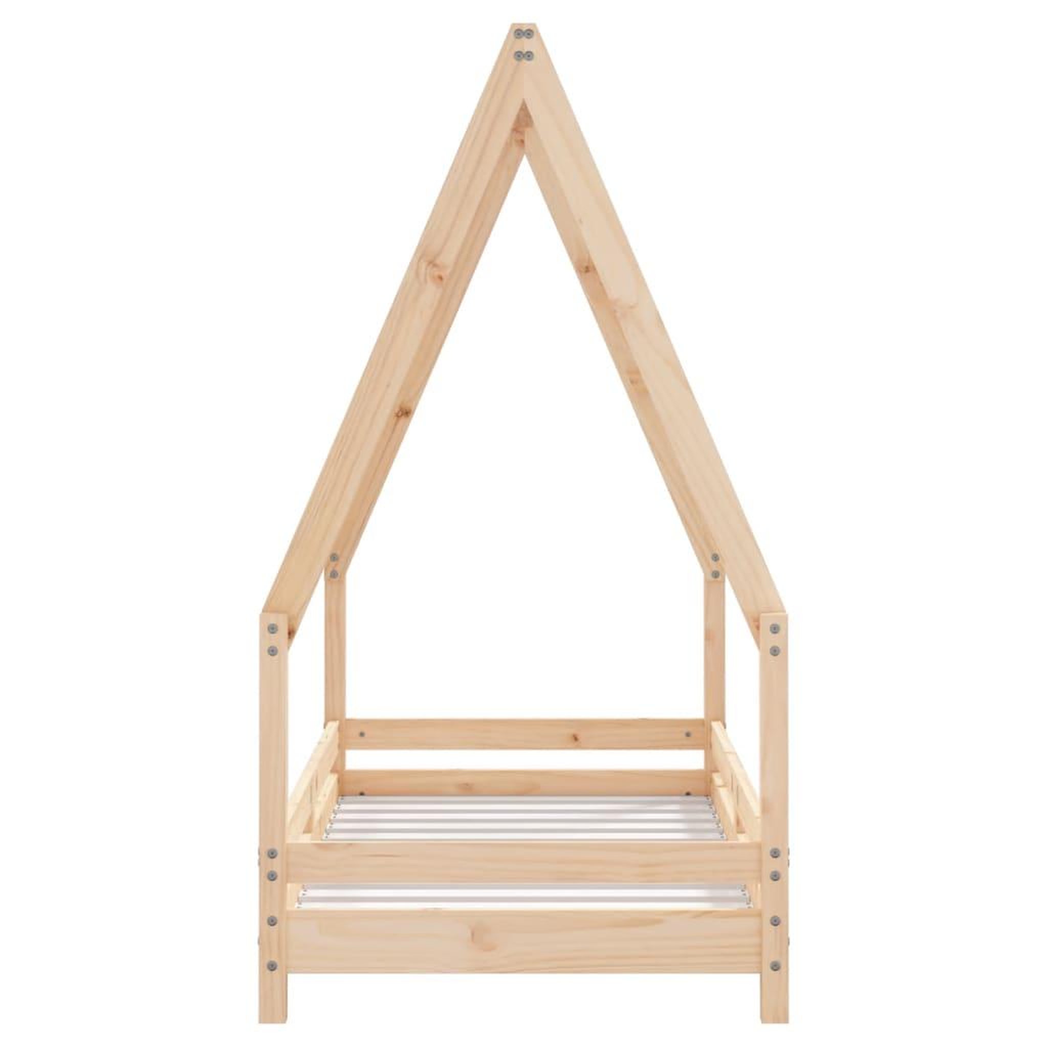 Voir la diapositive 4 : VIDAXL Cadre de lit pour enfant 70x140 cm bois de pin massif