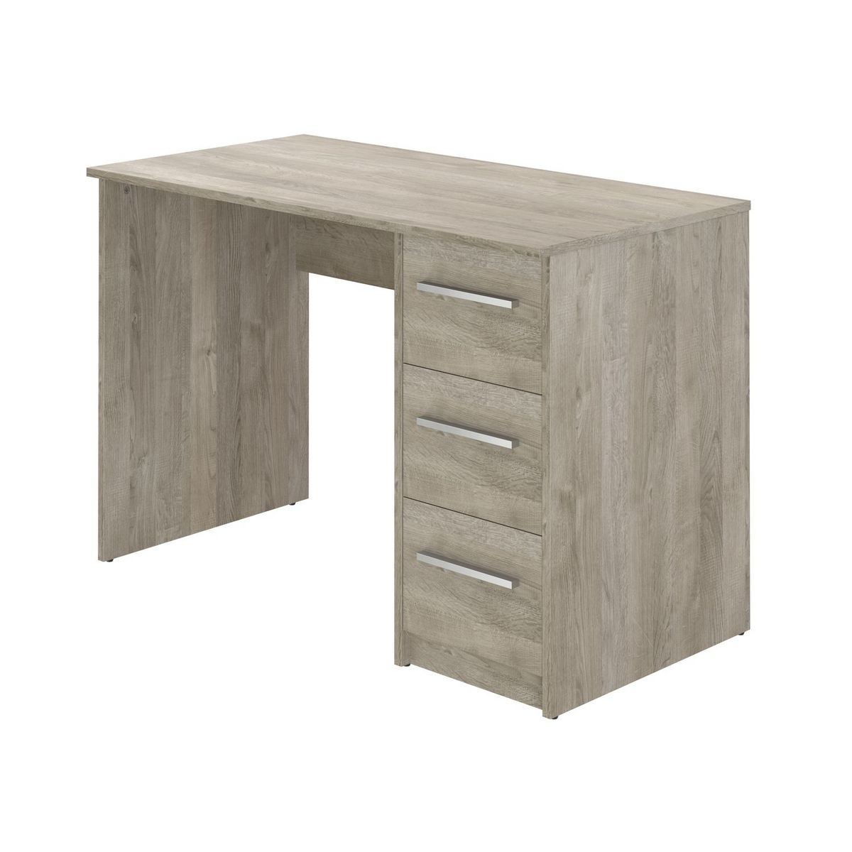 Bureau droit 3 tiroirs L110cm CARLA