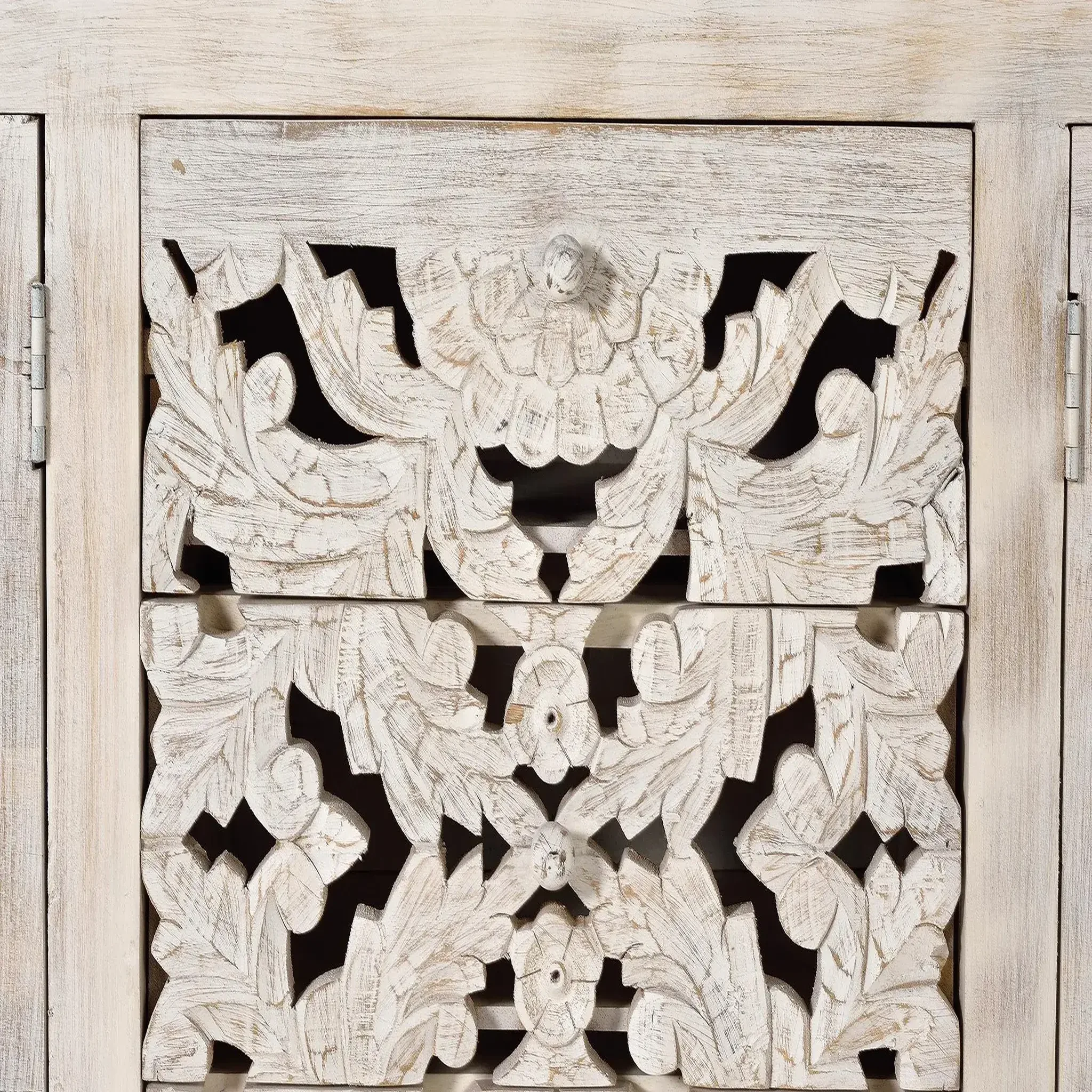 Voir la diapositive 2 : GINER Y COLOMER SL Buffet en bois de manguier 190cm style ethnique boho sculpté