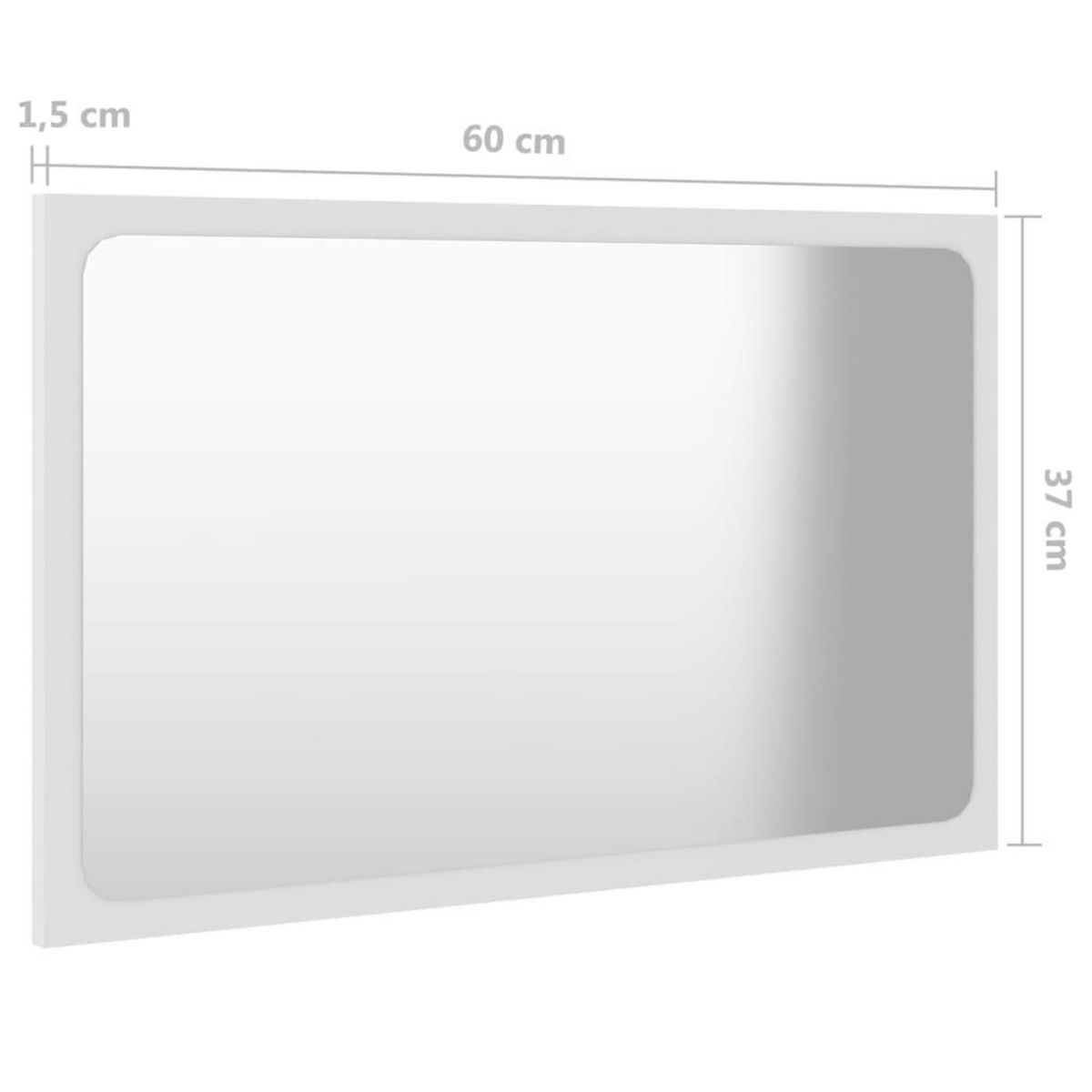 VIDAXL Ensemble de meubles de salle de bain Blanc Agglomere