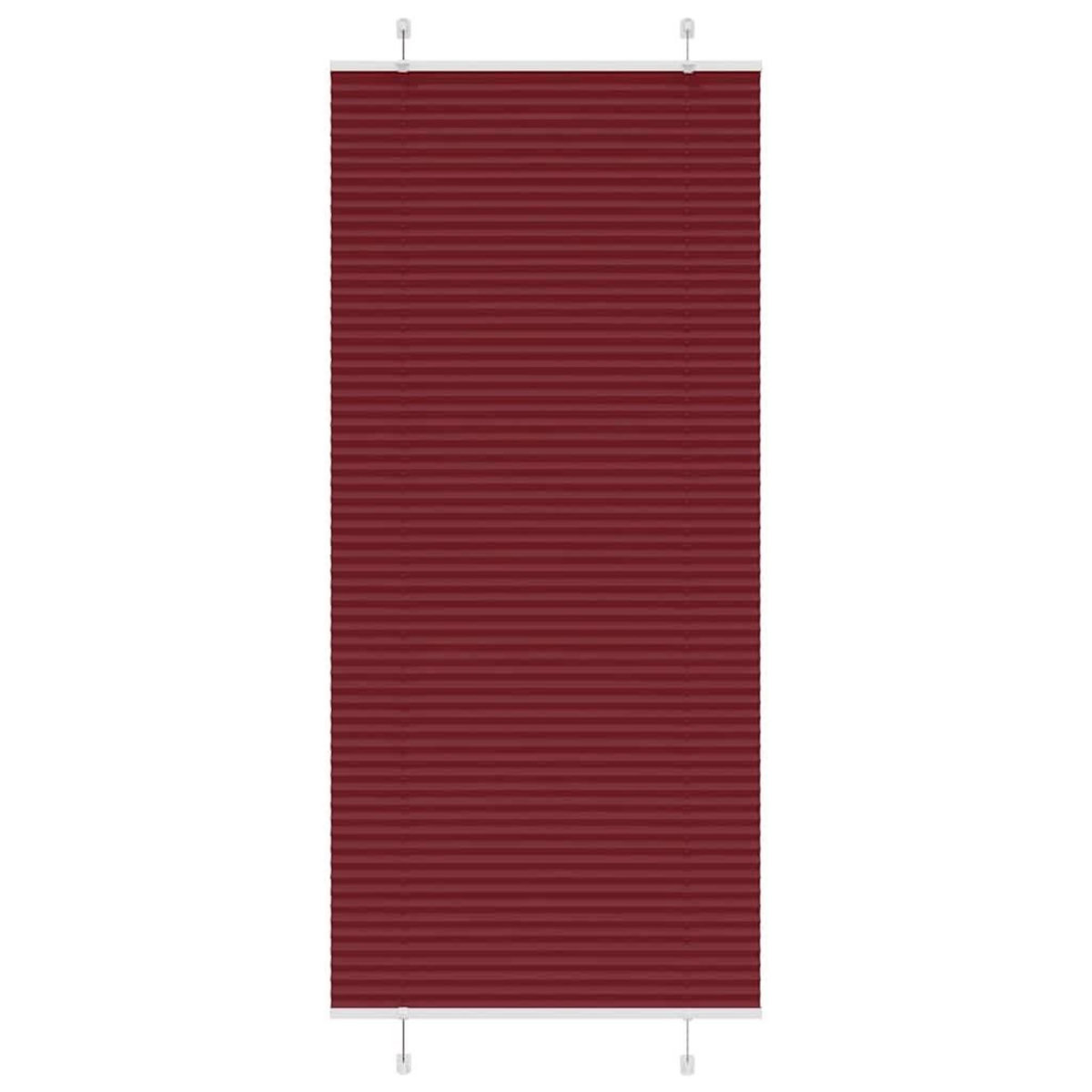 VIDAXL Store plisse rouge bordeaux 95x200 cm largeur du tissu 94,4 cm