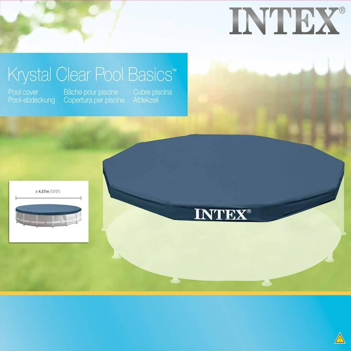 INTEX Intex Couverture de piscine ronde 457 cm 28032