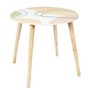 Voir la diapositive 2 : Paris Prix Lot de 2 Tables Gigognes  Poésie  48cm Multicolore