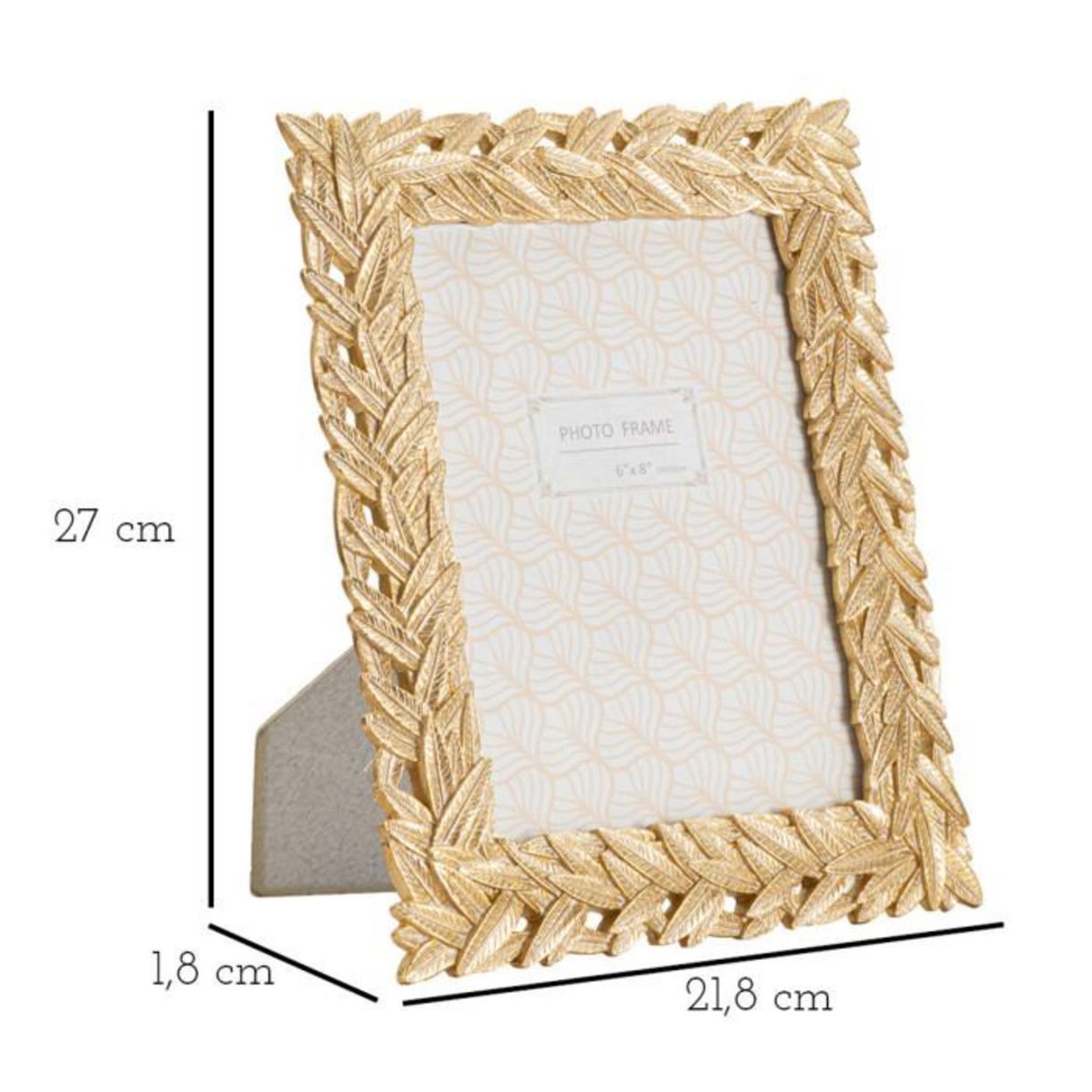 Paris Prix Cadre Photo Déco Feuilles  Solis  15x20cm Or