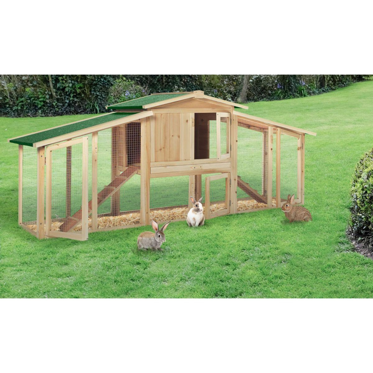 Jardikt Poulailler avec clapier XXL