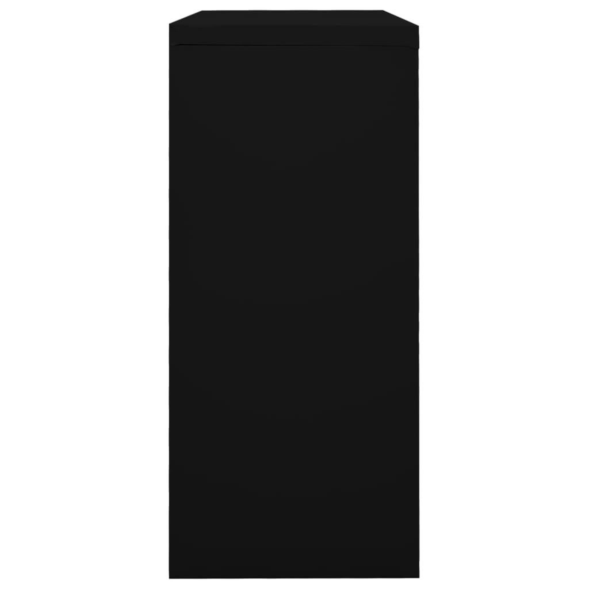 Voir la diapositive 3 : VIDAXL Armoire a portes coulissantes Noir 90x40x90 cm Acier