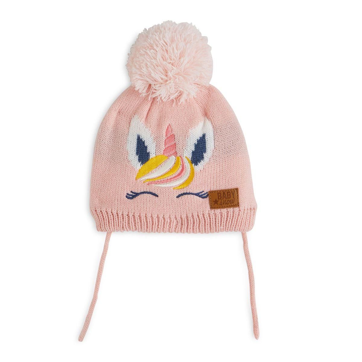 IN EXTENSO Ensemble bonnet + écharpe + moufles licorne bébé fille