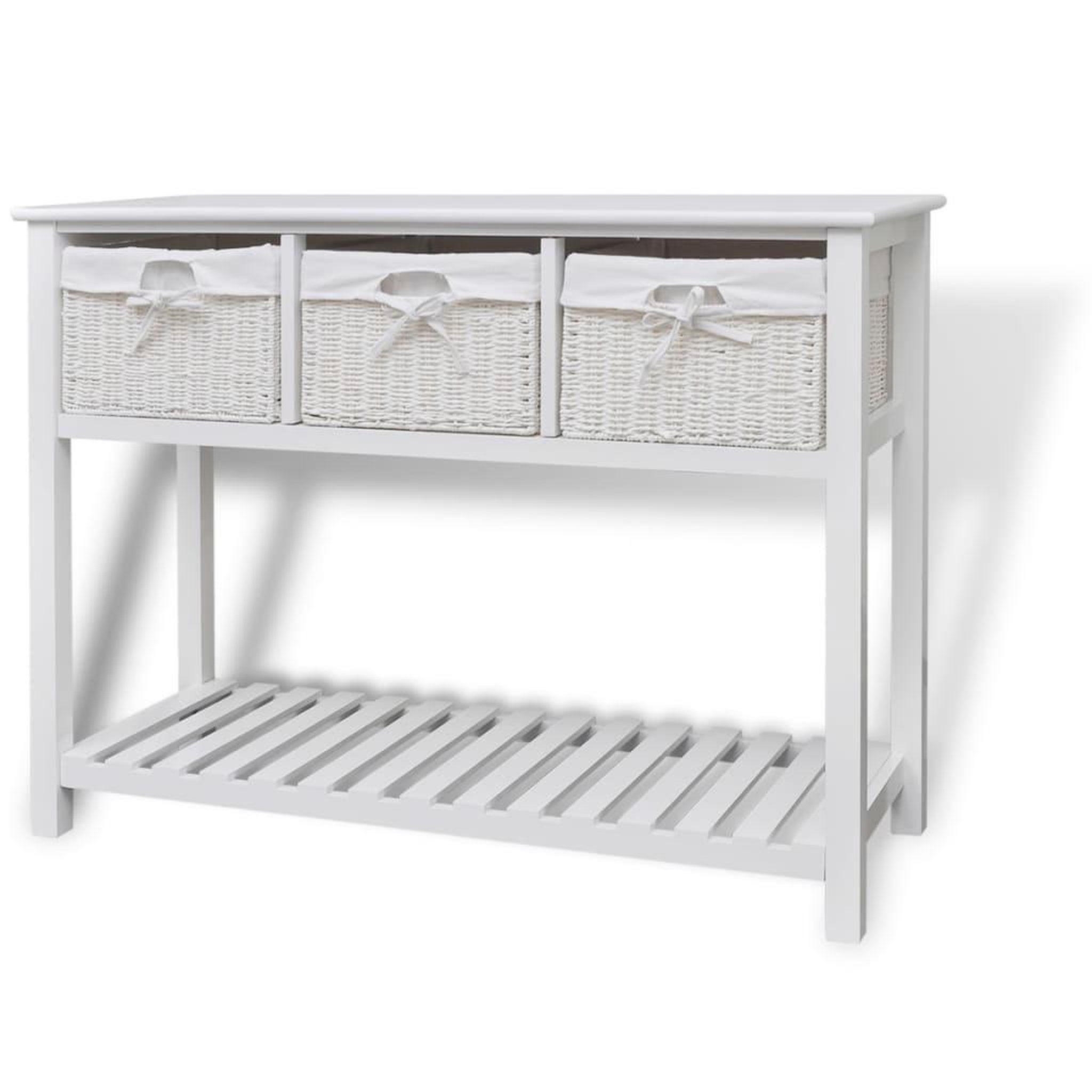 VIDAXL Buffet de rangement Blanc