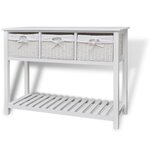 VIDAXL Buffet de rangement Blanc