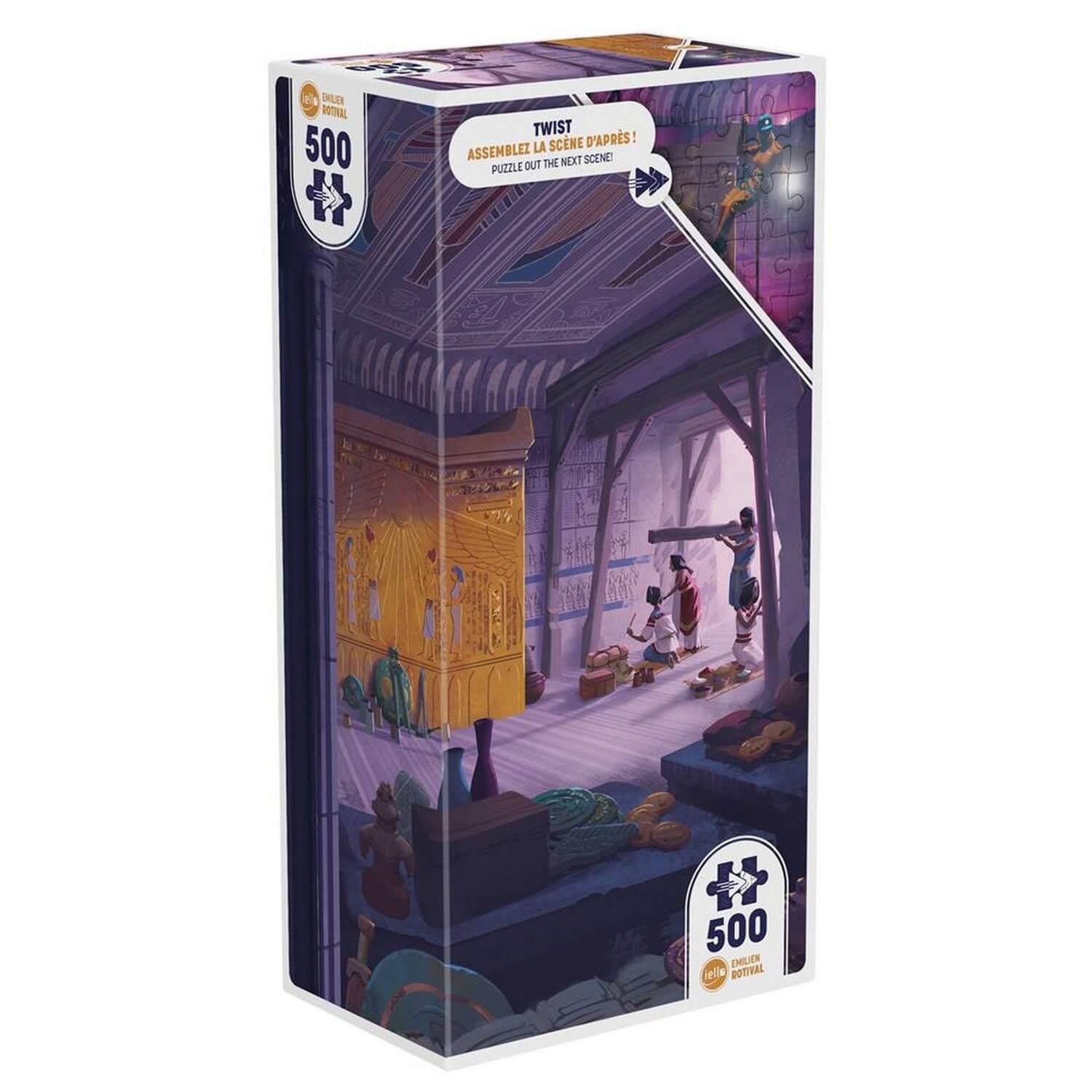 Voir la diapositive 2 : Iello Puzzle 500 pièces Iello Twist Ancient Tomb