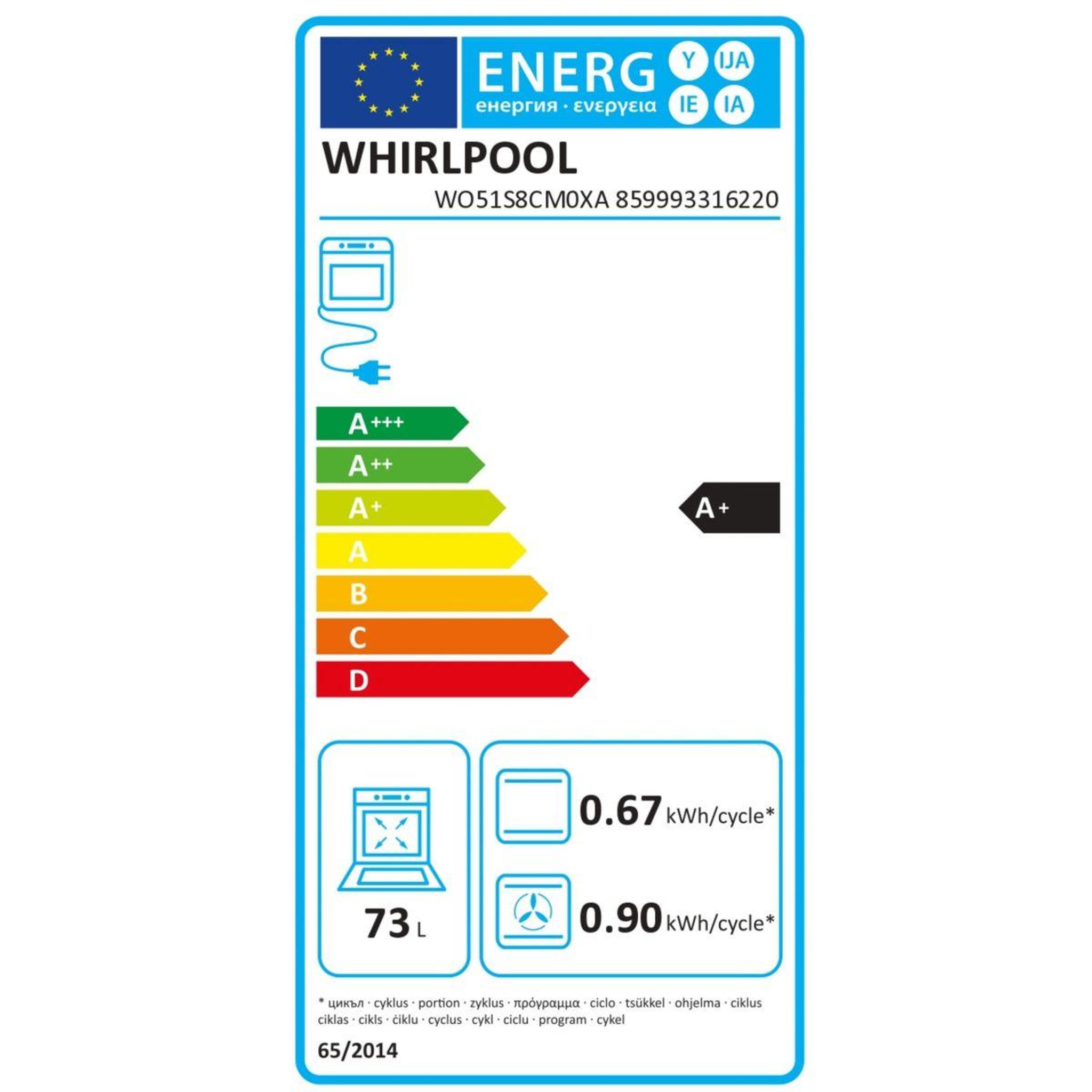 Voir la diapositive 6 : Whirlpool Four encastrable wo51s8cm0xa - catalyse - chaleur pulsée