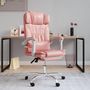 Voir la diapositive 1 : VIDAXL Fauteuil inclinable de bureau Rose Similicuir