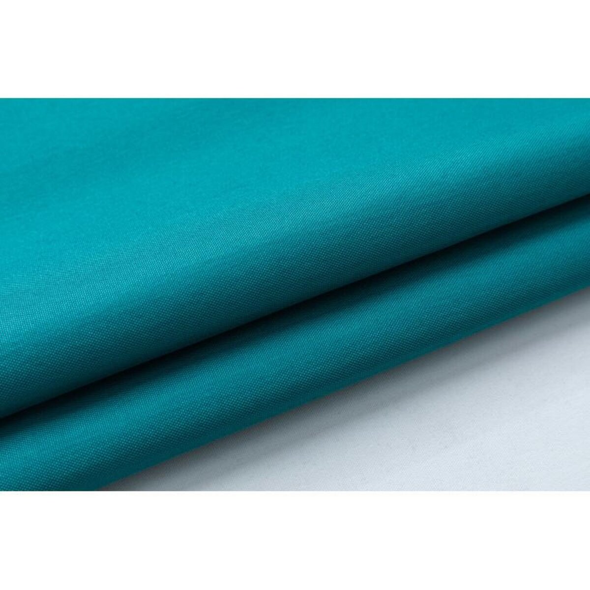 UNIVERS DECOR Nappe enduite avec traitement antitache Bleu Paon carrée 180 x 180 cm