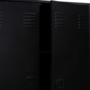 Voir la diapositive 5 : ID MARKET Armoire basse ESTER 2 portes métal noir design industriel