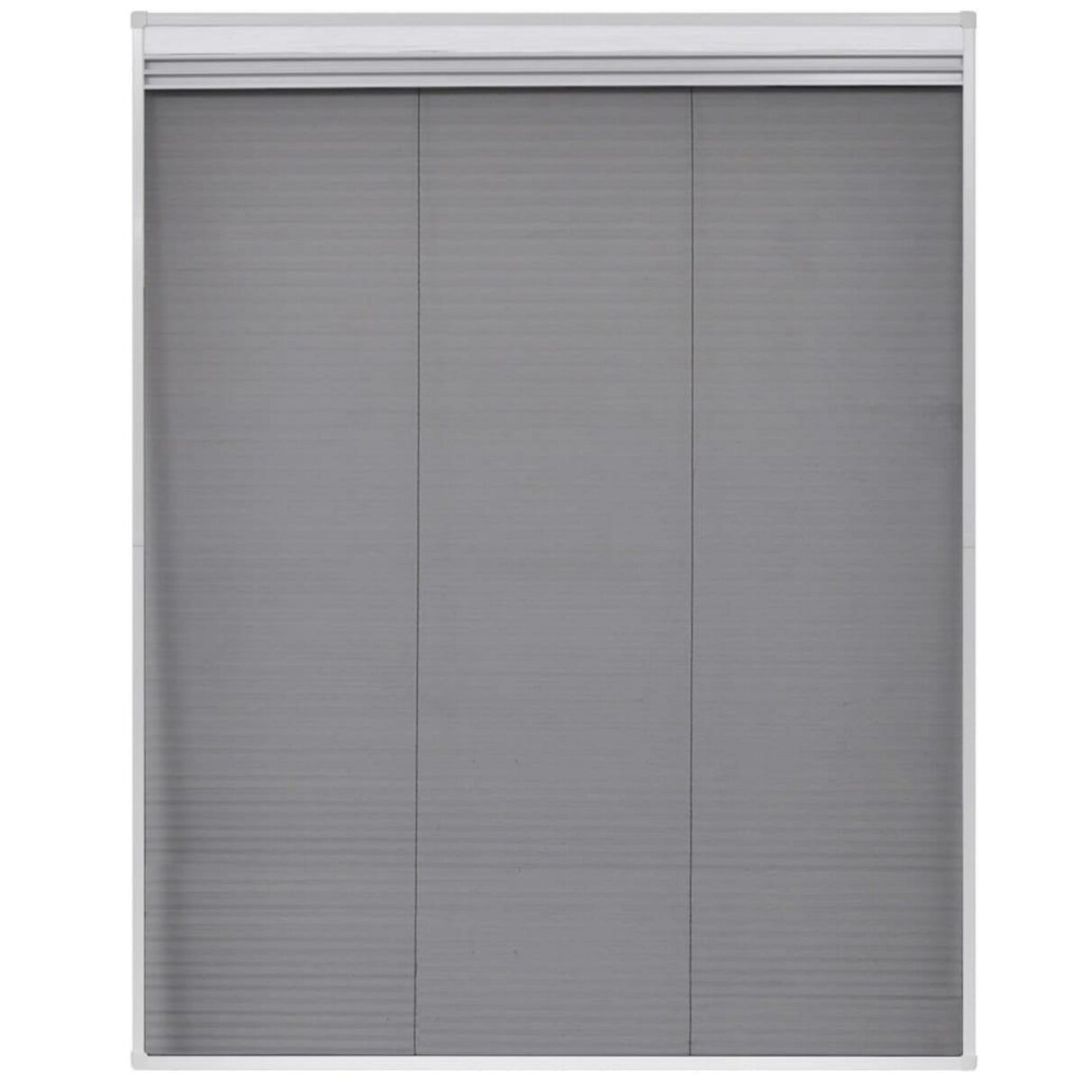 VIDAXL Moustiquaire plissee pour fenetre et store Aluminium 80 x 100cm