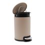 Voir la diapositive 4 : Paris Prix Poubelle de Salle de Bain en Métal  Metaline  3L Taupe