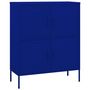 Voir la diapositive 2 : VIDAXL Armoire de rangement Bleu marine 80x35x101,5 cm Acier
