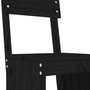 Voir la diapositive 5 : VIDAXL Ensemble de bar de jardin 5 pcs noir bois de pin massif