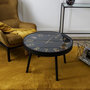 Voir la diapositive 4 : Paris Prix Table Basse Horloge  Lounge  70cm Noir