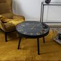 Voir la diapositive 4 : Paris Prix Table Basse Horloge  Lounge  70cm Noir