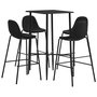 Voir la diapositive 1 : VIDAXL Ensemble de bar 5 pcs Tissu Noir