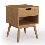 VS VENTA-STOCK Table de Chevet Bali 1 tiroir, Fabriqué en Bois de pin Massif