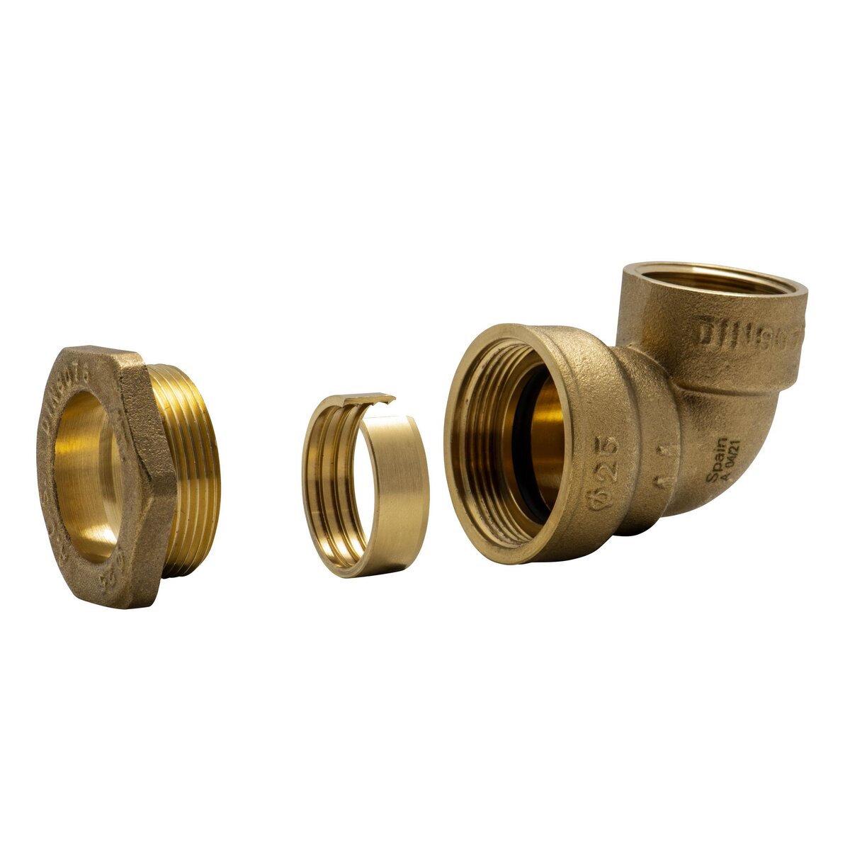 RAIN Raccord laiton coudé femelle d25 3-4