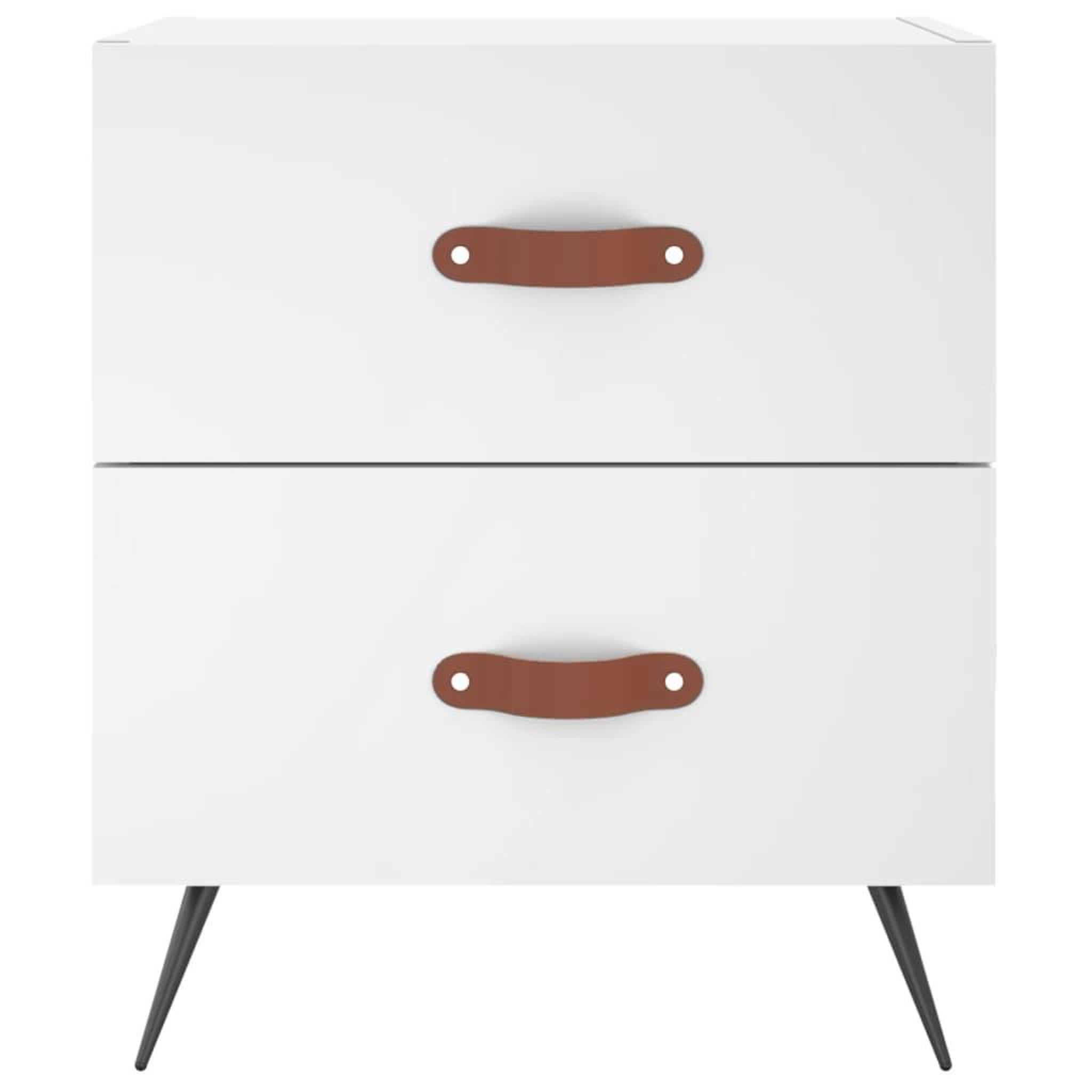 Voir la diapositive 4 : VIDAXL Table de chevet blanc 40x35x47,5 cm bois d'ingenierie