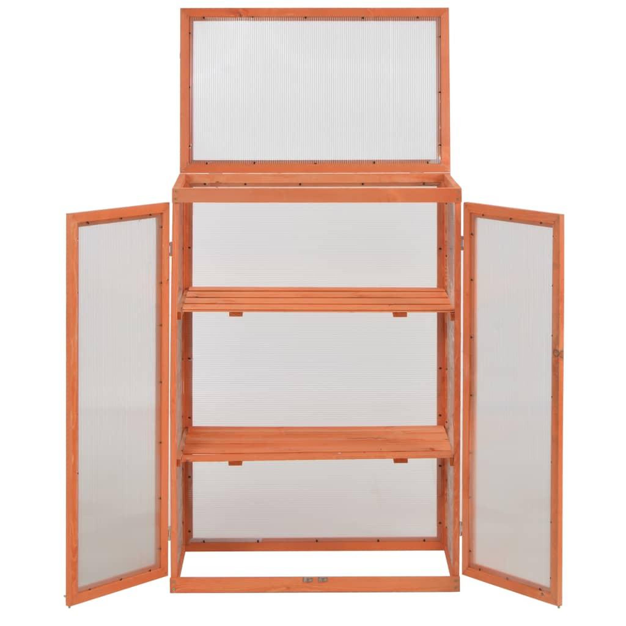 Voir la diapositive 4 : VIDAXL Serre Bois 75x47x109 cm