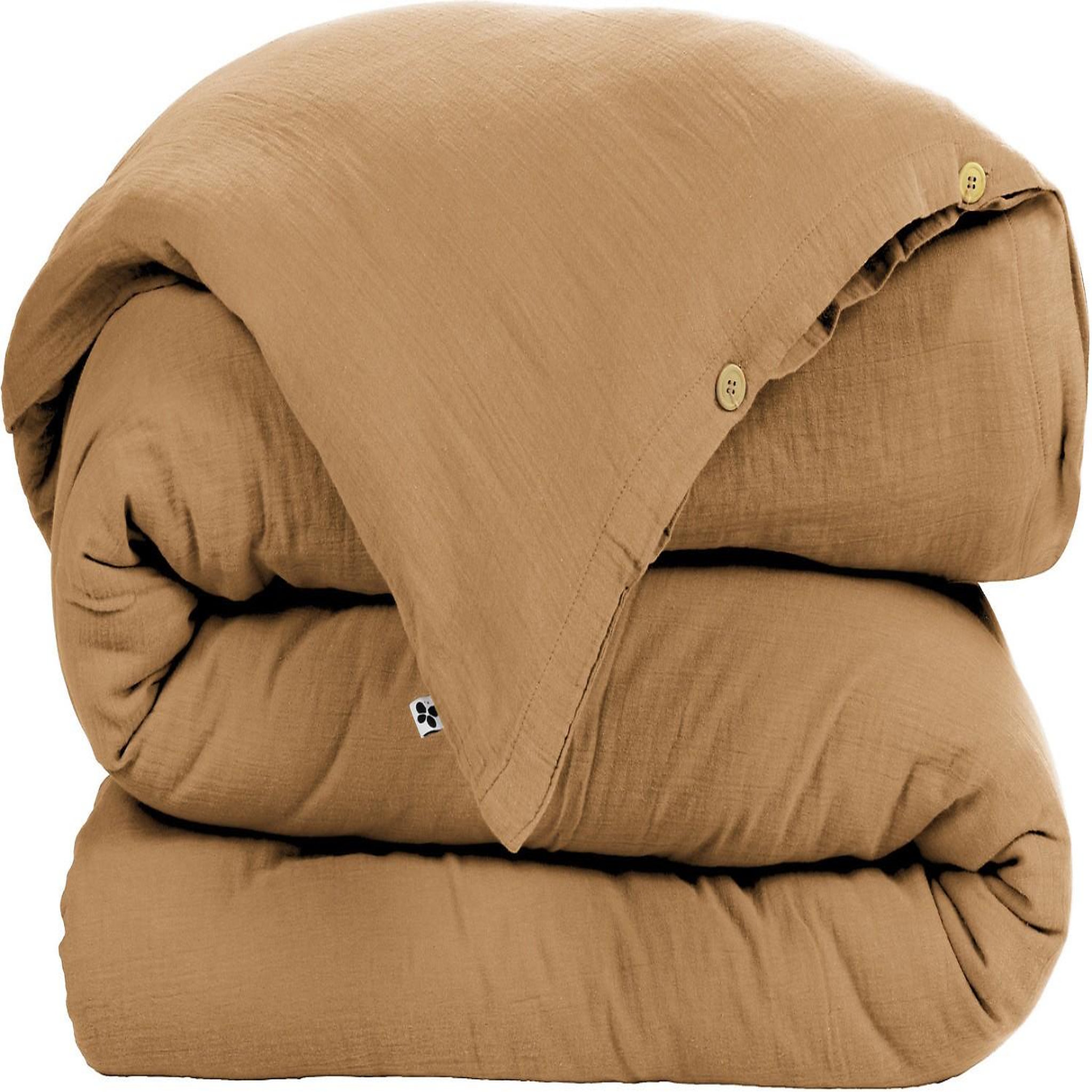 Voir la diapositive 3 : Home collection Housse de couette 100% gaze de coton