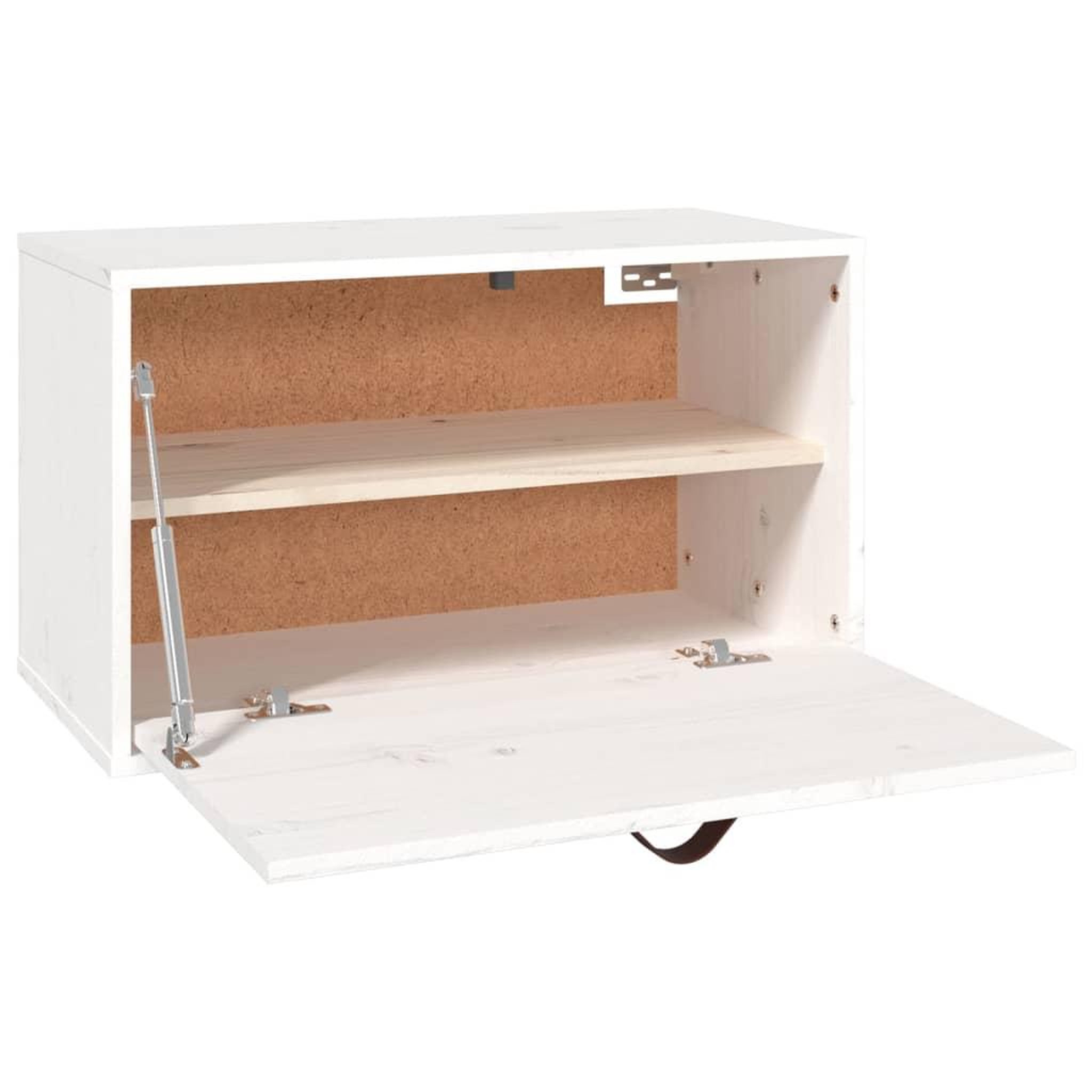 Voir la diapositive 5 : VIDAXL Armoire murale Blanc 60x30x35 cm Bois de pin massif