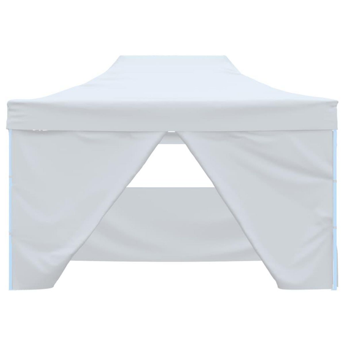 VIDAXL Tente de reception pliable avec 4 parois 3x4 m Acier Blanc