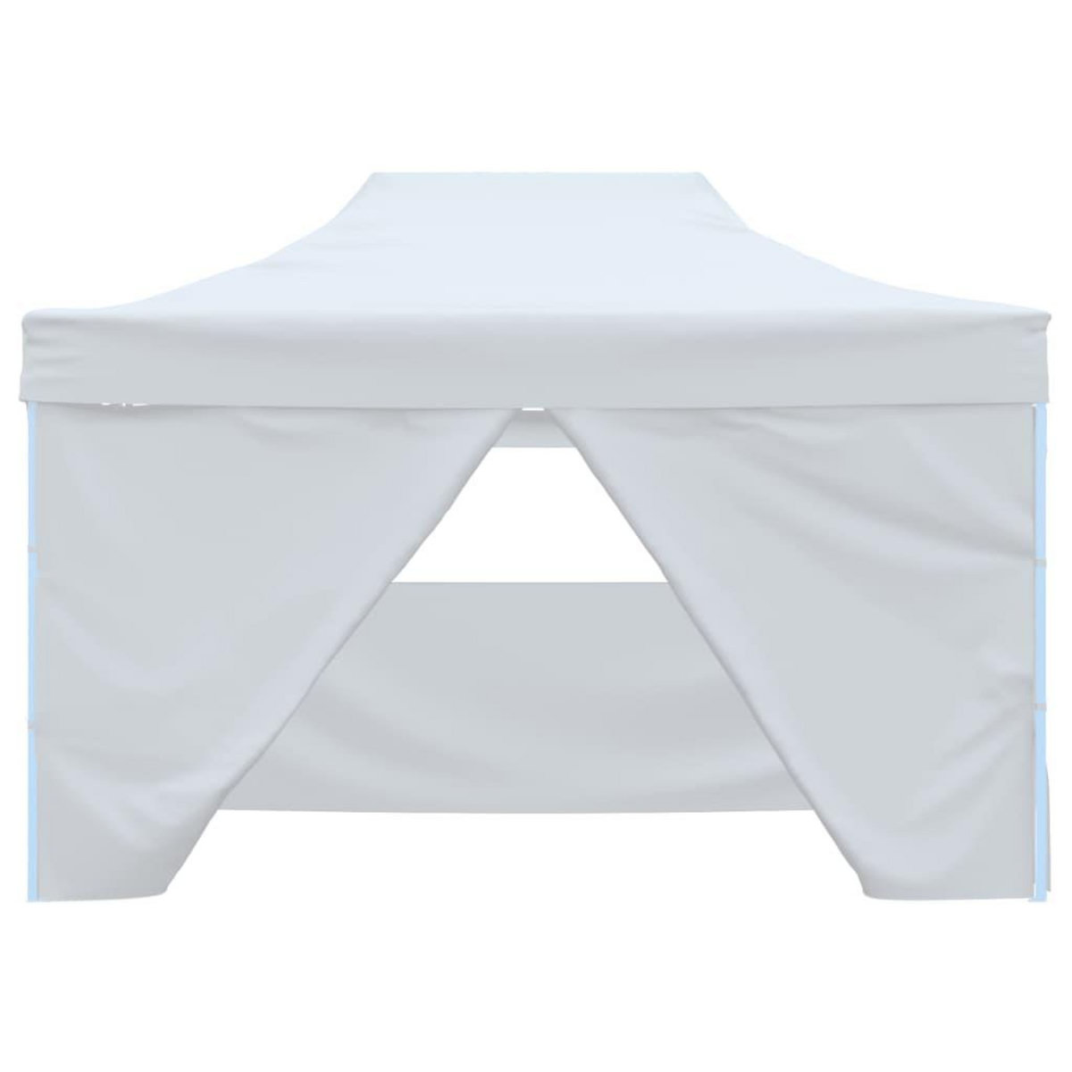 VIDAXL Tente de reception pliable avec 4 parois 3x4 m Acier Blanc