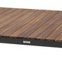 Voir la diapositive 5 : HESPERIDE Table de jardin fixe en aluminium et acacia 10 places PARADIZE - Noyer et graphite