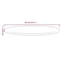 Voir la diapositive 6 : VIDAXL Dessus de table Blanc Ø90x2,5 cm Bois de pin massif