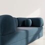 Voir la diapositive 5 : LISA DESIGN Nebula - canapé 3 places convertible en velours texturé