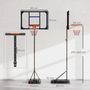 Voir la diapositive 3 : HOMCOM Panier de basketball sur pied - hauteur réglable 210-260 cm - base de lestage 2 roulettes - acier PVC bleu noir