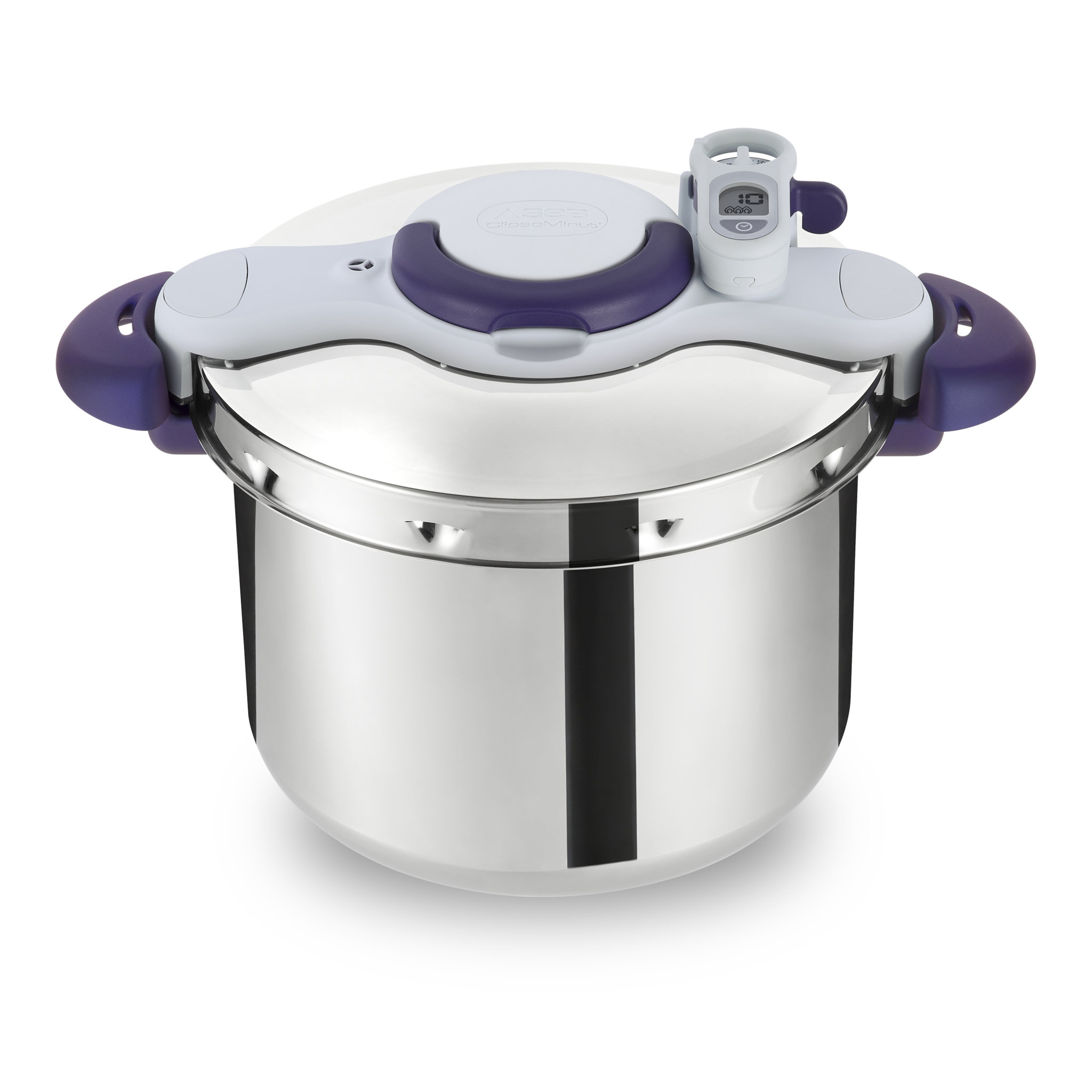 Voir la diapositive 2 : SEB Cocotte-minute CLIPSO MINUT PERFECT VIOLET 7,5 L 