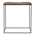 The Home Deco Factory Console en acacia et métal VISBY - Marron et noir