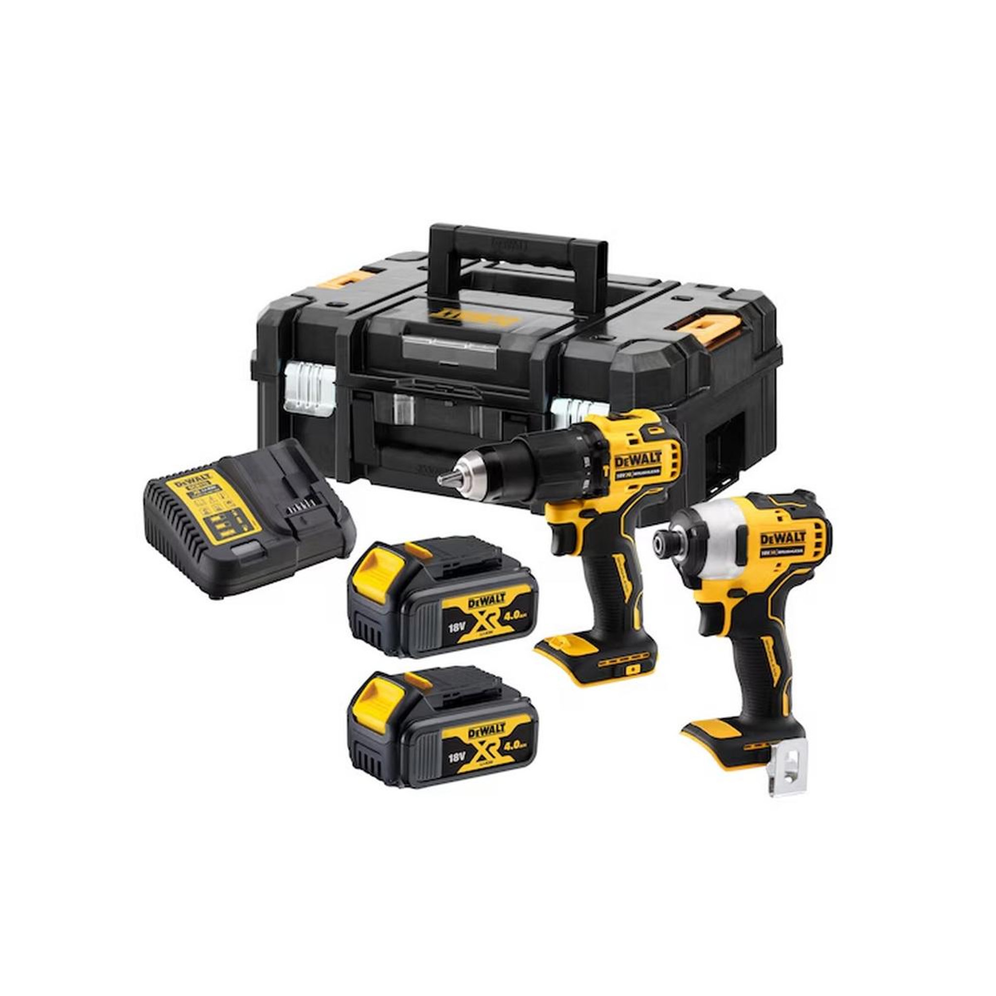 Dewalt Coffret perceuse visseuse percussion + visseuse à choc 18v - dck2062m2t-qw