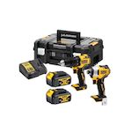 Dewalt Coffret perceuse visseuse percussion + visseuse à choc 18v - DCK2062M2T-QW