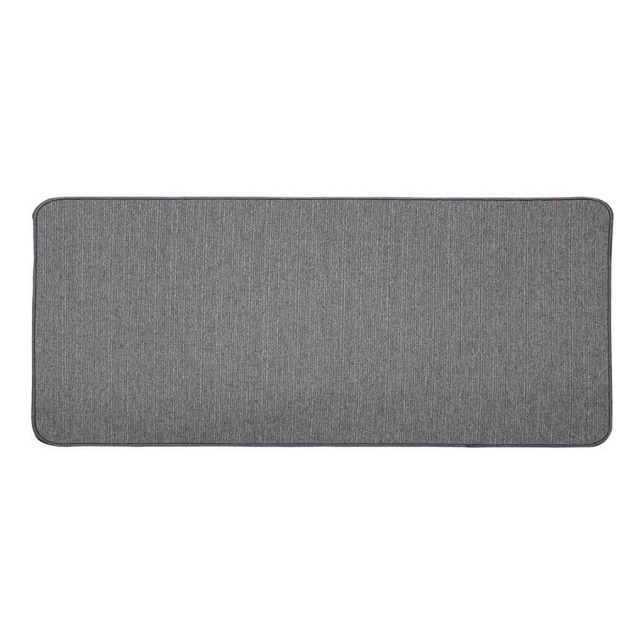 Douceur d'Intérieur Tapis déco tissé uni  manea  45x120cm gris