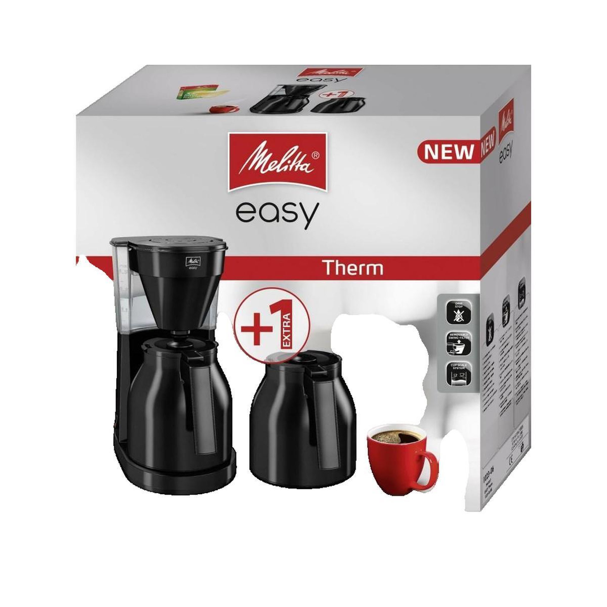Voir la diapositive 2 : Melitta Cafetière Melitta Easy Therm II Verseuse isotherme