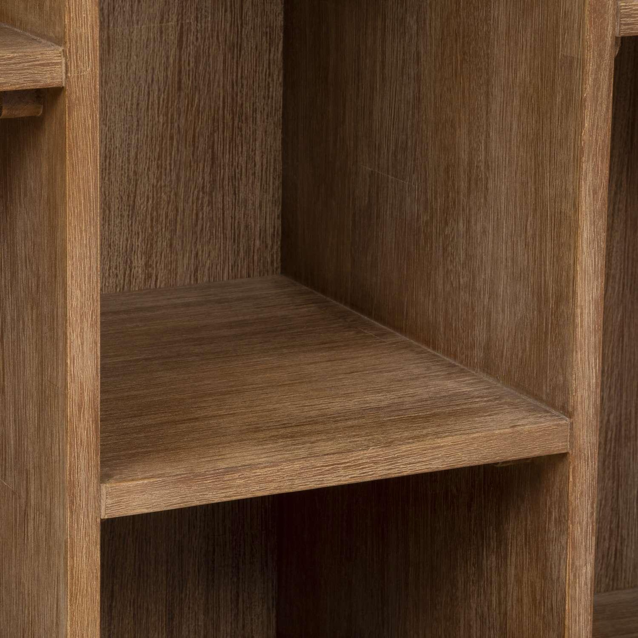 Voir la diapositive 5 : ATMOSPHERA Bibliothèque 2 portes en bois sabor - beige
