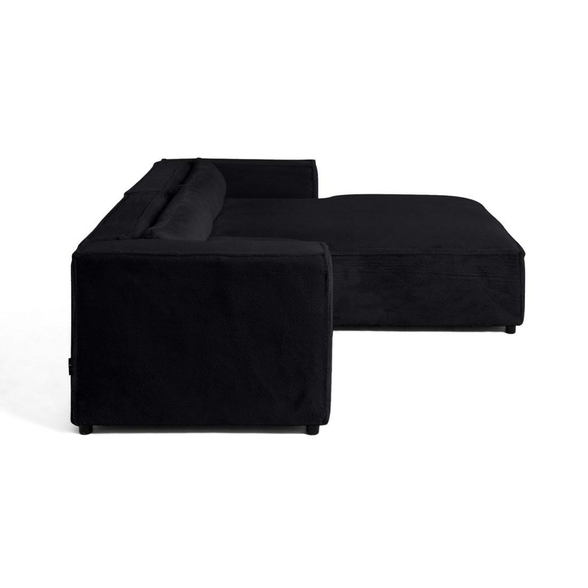 LISA DESIGN Ela - canapé d'angle droit 4 places - en fausse fourrure