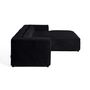 Voir la diapositive 3 : LISA DESIGN Ela - canapé d'angle droit 4 places - en fausse fourrure