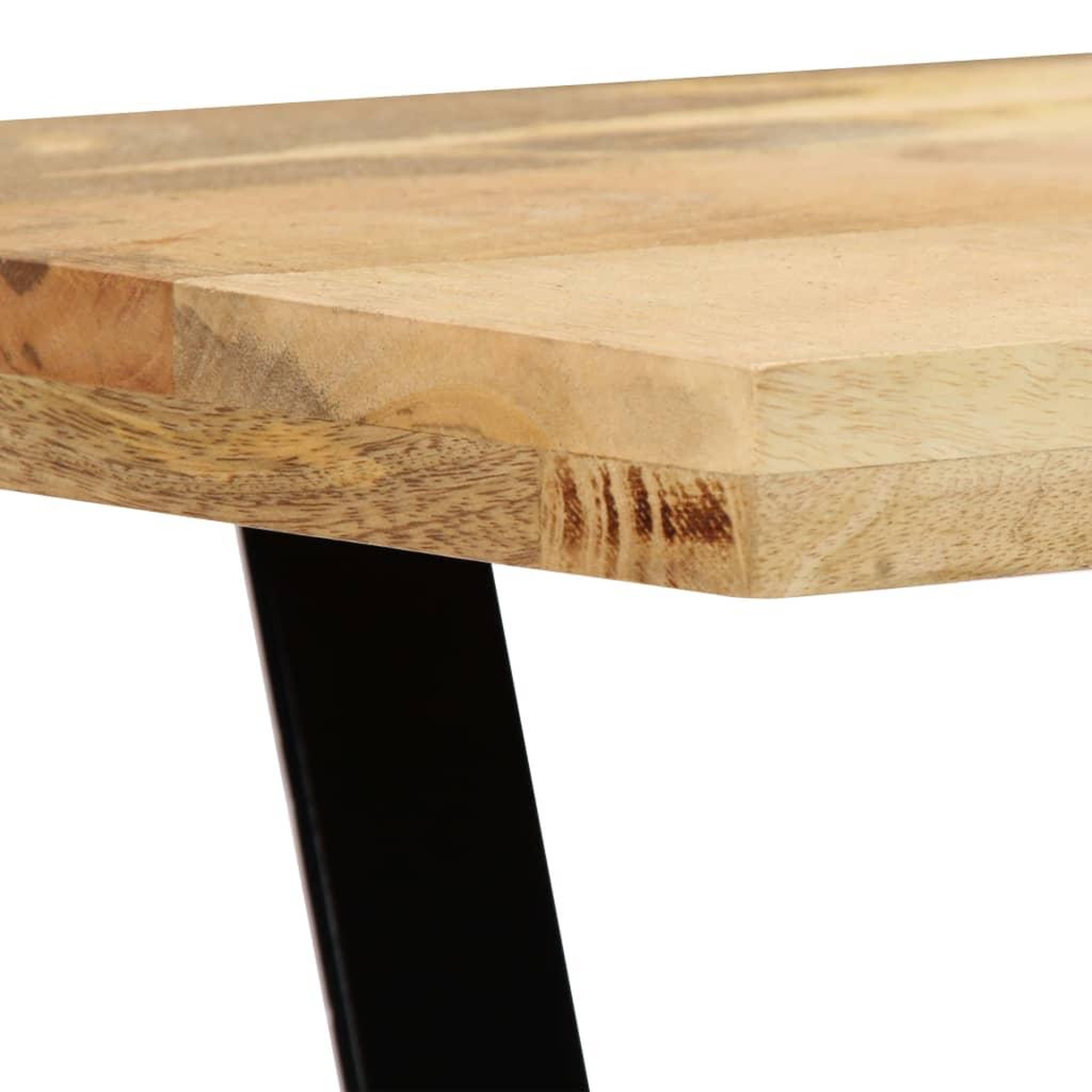 Voir la diapositive 5 : VIDAXL Table a manger 120x60x76 cm Bois de manguier massif